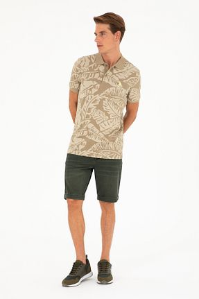 شلوارک و برمودا خاکی مردانه رگولار U.S. Polo Assn. - کد 834729943