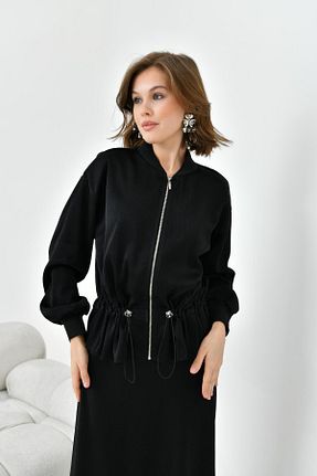 ست بالاتنه و پائین تنه مشکی زنانه بافتنی FTZ WOMEN - کد 814845531
