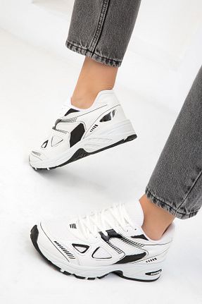کفش اسنیکر سفید زنانه بند دار SOHO - کد 857867275