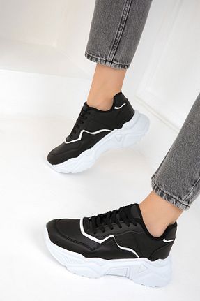 کفش اسنیکر مشکی زنانه بند دار SOHO - کد 857867257