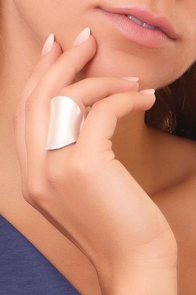 انگشتر جواهر زنانه روکش نقره LABALABA - کد 43740096