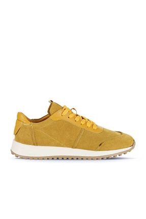 کفش اسنیکر زرد زنانه چرم اصل Bueno Shoes - کد 849141319