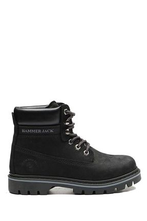 بوت / نیم بوت مشکی زنانه چرم خالص Hammer Jack - کد 377323120