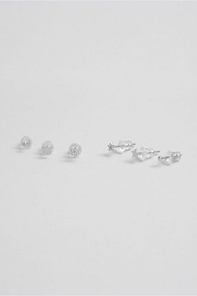 گوشواره نقره سفید زنانه 925 عیار So Chic - کد 844166024