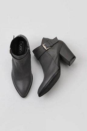 بوت / نیم بوت طوسی زنانه چرم خالص Bueno Shoes - کد 466901865