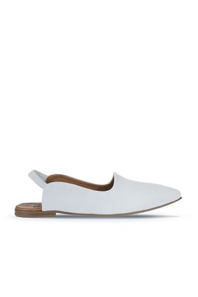 صندل سفید زنانه پاشنه تخت Bueno Shoes - کد 774837615