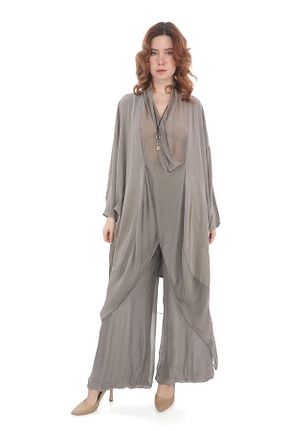 کیمونو و کافتان قهوه ای زنانه ویسکون Bohem Stil - کد 751089827