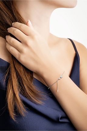 دستبند نقره سفید زنانه 925 عیار So Chic - کد 761634995