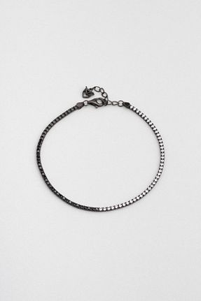 دستبند نقره مشکی زنانه 925 عیار So Chic - کد 855376596