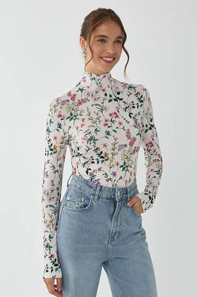 بلوز رنگی زنانه گلدار Hiccup - کد 859069148