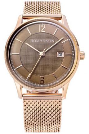 ساعت مچی سفید مردانه استل (فولاد) Romanson - کد 6059323