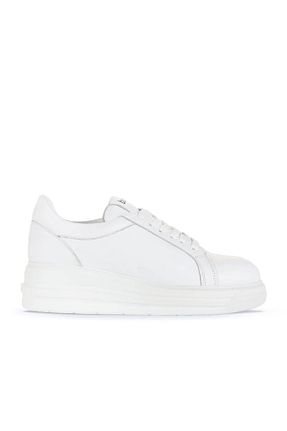 کفش اسنیکر سفید زنانه چرم اصل Bueno Shoes - کد 859156739