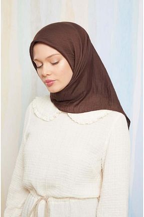 روسری قهوه ای ساده Levidor - کد 792089272