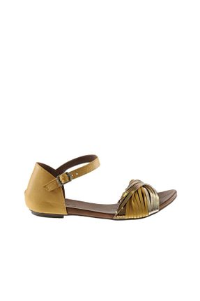 صندل زرد زنانه پاشنه تخت Bueno Shoes - کد 66875280