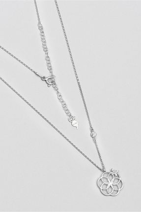 گردنبند نقره سفید زنانه 925 عیار So Chic - کد 756658751