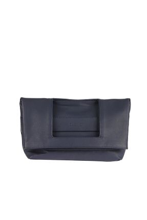 کیف پورتفوی و کلاچ سرمه ای زنانه چرم خالص Bueno Shoes - کد 821530472