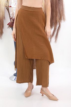 شلوار نارنجی زنانه پارچه Bohem Stil - کد 441329286