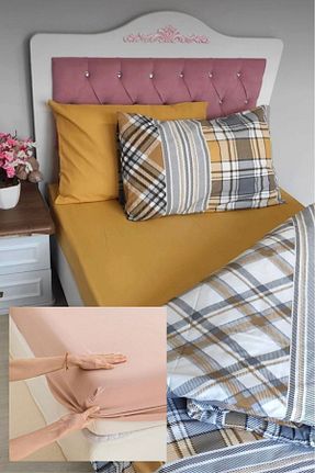 روتختی تک نفره زرد پنبه ای CANDAN ÇEYİZ - کد 279540227