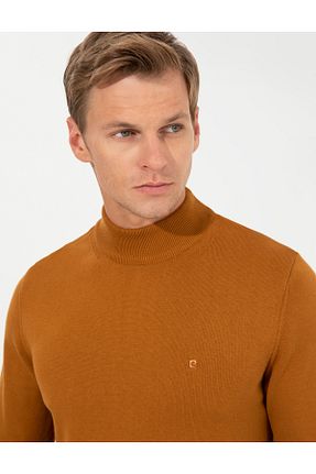 پلیور قهوه ای مردانه ساده Pierre Cardin - کد 860911540