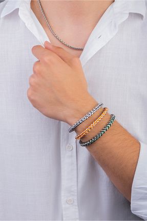 دستبند نقره متالیک مردانه 925 عیار So CHIC GENT - کد 778656605