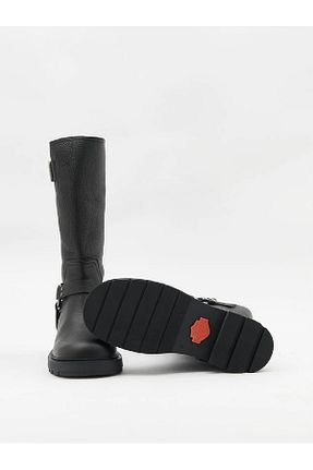 بوت / نیم بوت مشکی زنانه چرم خالص Harley Davidson - کد 860905848