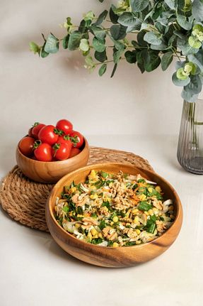 کاسه قهوه ای کاسه سالاد SepetçiBaba - کد 822026499