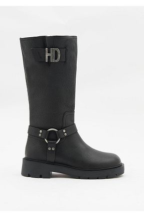 بوت / نیم بوت مشکی زنانه چرم خالص Harley Davidson - کد 860913298