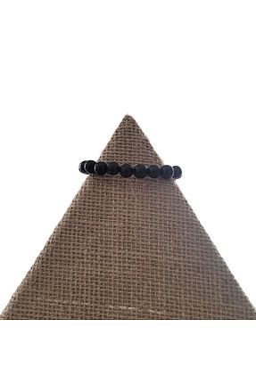 دستبند جواهر مشکی مردانه سنگ طبیعی Hedea - کد 860911698