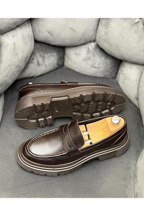 کفش کژوال قهوه ای مردانه چرم خالص ByItallanoshoes - کد 771068169
