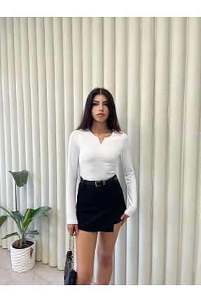 بلوز سفید زنانه ساده charamela - کد 860916681
