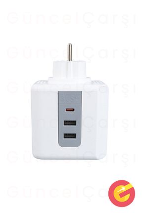 کابل افزودنی پریز گروهی سفید 3 GüncelÇarşı - کد 860918496