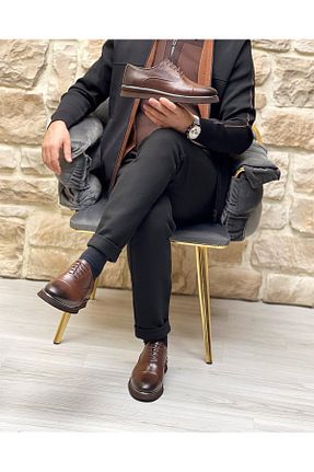 کفش کژوال قهوه ای مردانه چرم خالص ByItallanoshoes - کد 642038726