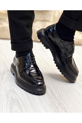 کفش کژوال مشکی مردانه چرم خالص ByItallanoshoes - کد 638190980