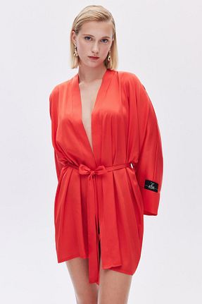 ربدوشام نارنجی زنانه ساده Feu De Elu - کد 843603073