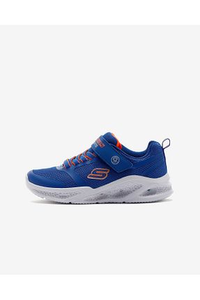کفش اسنیکر آبی بچه گانه بند دار Skechers - کد 801752642