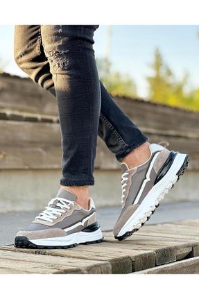 کفش اسنیکر بژ مردانه چرم اصل ByItallanoshoes - کد 769861687