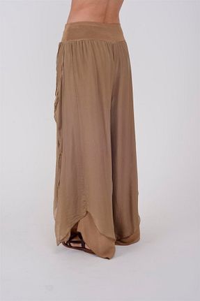 شلوار قهوه ای زنانه پارچه Bohem Stil - کد 685506144
