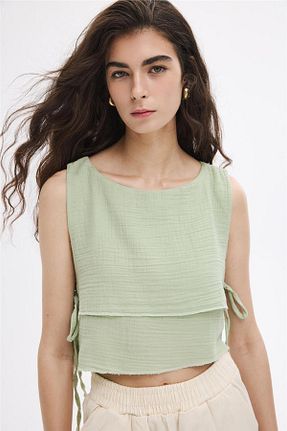 بلوز سبز زنانه ساده SHERIN - کد 860931844