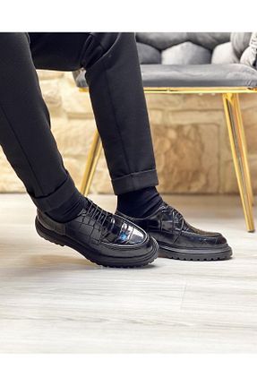 کفش کژوال مشکی مردانه چرم خالص ByItallanoshoes - کد 638190980