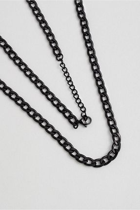 گردنبند استیل ( فولاد ) مشکی مردانه استیل ضد زنگ So Chic - کد 855988017