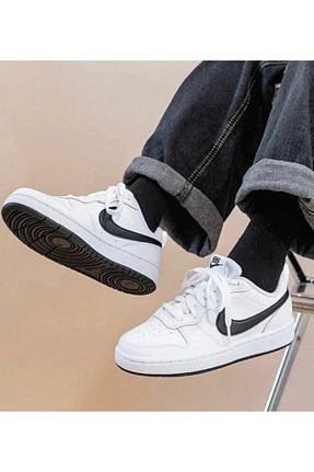 کفش اسنیکر سفید زنانه بند دار Nike - کد 889593455