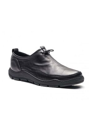کفش کژوال مشکی مردانه چرم خالص Kids Club Shoes - کد 840567479