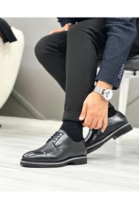 کفش کژوال مشکی مردانه چرم خالص ByItallanoshoes - کد 759833628