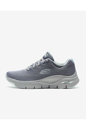 کفش پیاده روی طوسی زنانه پارچه ای Skechers - کد 331601281