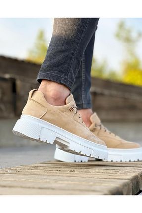 کفش کژوال بژ مردانه چرم خالص ByItallanoshoes - کد 778246683