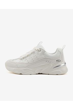 کفش اسنیکر سفید زنانه بند دار Skechers - کد 260194859