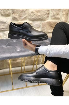 کفش کژوال مشکی مردانه چرم خالص ByItallanoshoes - کد 345766541