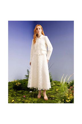 دامن نباتی زنانه پارچه SEÇİL - کد 838732938