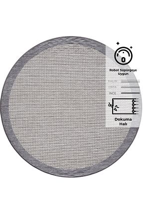 گلیم طوسی پلی پروپیلن Konfor Halı - کد 809723386