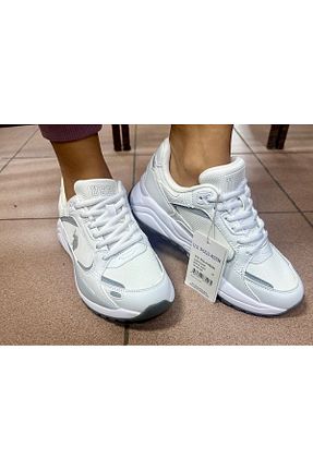 کفش اسنیکر سفید زنانه بند دار U.S. Polo Assn. - کد 860977301